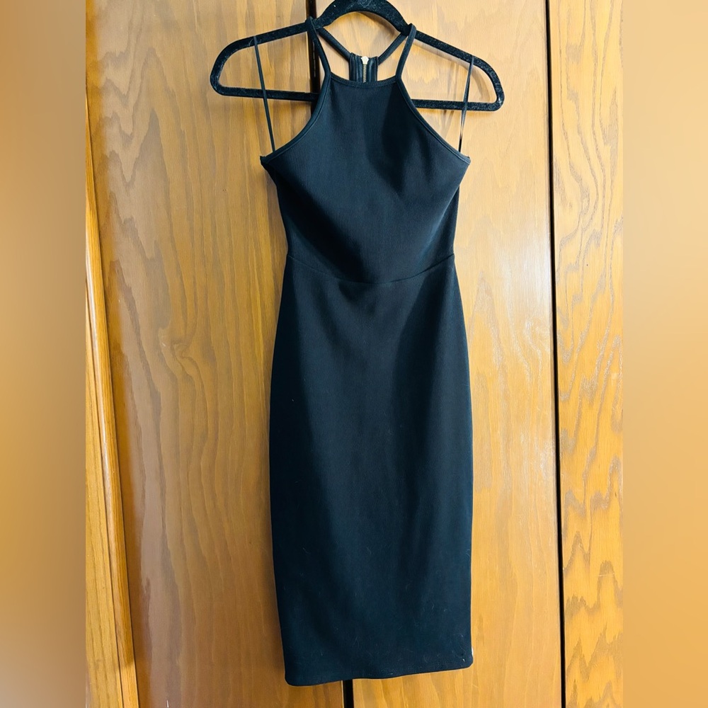 Express little black dress with back cut outs